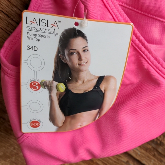 NWT 34D bright pink sports bra - Picture 4 of 4